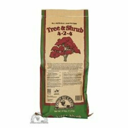 DOWN TO EARTH ALL NATURAL FERTILIZERS 01334 4-2-4 25lb Tree & Shrub Mix 1334